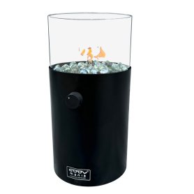 Metall-Tischfeuerstelle für den Außenbereich für Propangasbombe - OXON (41x21cm)