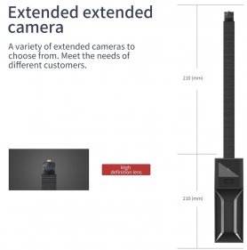 Компактная HD-камера-обскура, спрятанная в футляре — мини-объектив 90° с WiFi/P2P + будильник