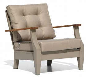 Salon de jardin en métal - Salon moderne pour 4 personnes + table basse