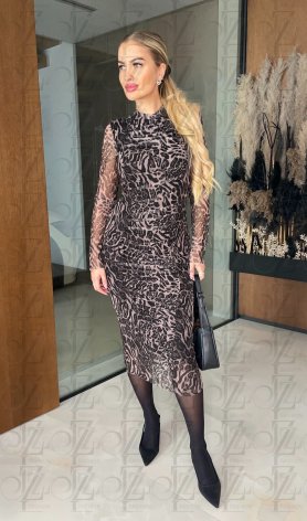 لباس میدی ببر زنانه - ETHEREA - مد Julzz