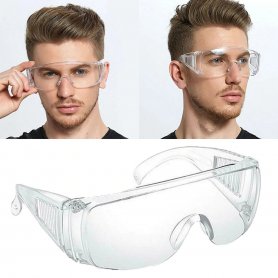 Прозрачные очки с боковыми щитками + защита от запотевания