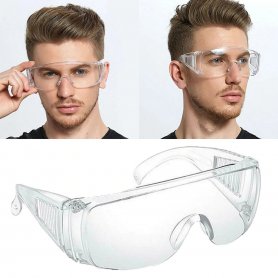 Kính bảo hộ trong suốt với tấm chắn hai bên + chống mờ sương