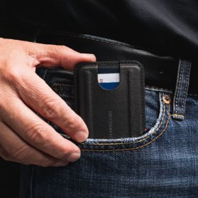 Cartera minimalista - Cartera fina y fina con imán para smartphone