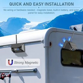 Solarna kamera za vožnju unazad Wifi HD 720P Magnetic sa 7 IR LED SET + 7" monitor