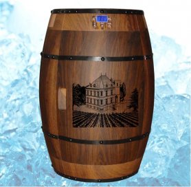 Refroidisseur de vin en forme de baril - 40 litres / 15 bouteilles