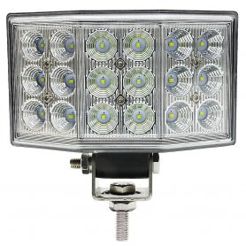 LED वर्क लाइट - 240 डिग्री वाइड एंगल 54W (18 x 3W) + IP67 वाटरप्रूफ कवरेज