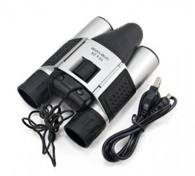 Mga binocular na may photo camera