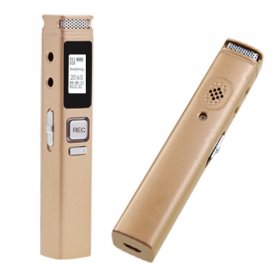 Draagbare geluidsrecorder - 360 ° surround-opname + wachtwoordbeveiliging + 16 GB geheugen