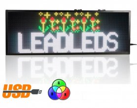 Propagačný LED panel 76 cm x 27 cm - 7 farieb RGB