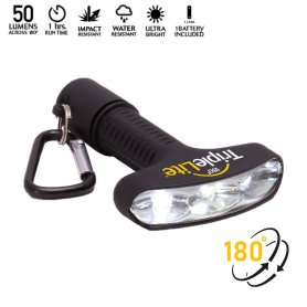 LED-Taschenlampe - Mini Wide 7,7x5,3 cm TripleLite (180°/50 Lumen)
