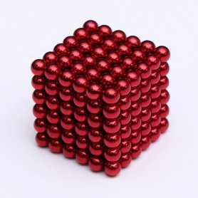 Sfere magnetiche per bambini 216 pezzi - 5 mm rosse