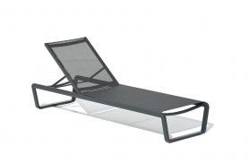 铝制花园躺椅 - 铝制日光浴床（可调节）