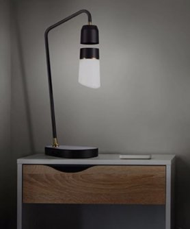 Levitující lampa LED - ovládání hlasem + dotek s bezdrátovým NABÍJENÍM + USB port 3.0