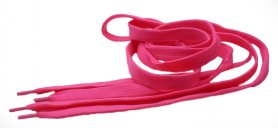 Cordones de neón de color rosa