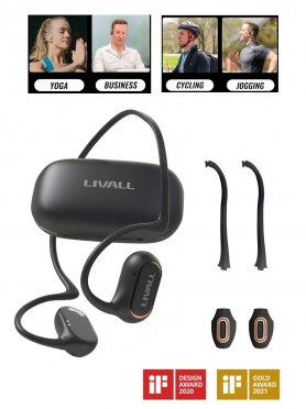 Sportowe słuchawki bluetooth - odpinane słuchawki otwarte TWS - Livall LTS 21 PRO