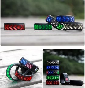LED ფეხსაცმლის ზოლის ჩვენება ანათებს - წითელი
