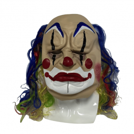 Šausmu klaunu sejas maska - bērniem un pieaugušajiem Helovīnam vai karnevālam