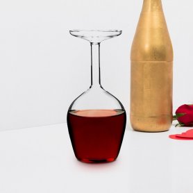 Baliktad na baso ng alak - inverted wine glass 350ml