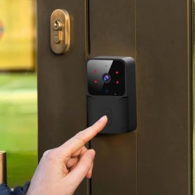 Dyrabjalla þráðlaust Smart WiFi + Bluetooth - Dyrabjölluhringur með myndbandsupptökuvél + tvíhliða samskipti