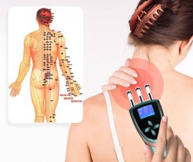 Dispozitiv electromagnetic vibrator de masaj EMS profund împotriva ridurilor - 14 moduri