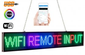 Reklamefarve RGB LED-kort med WiFi - panel 82 cm x 9,6 cm