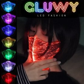 LED protective face mask - option to switch 7 colors