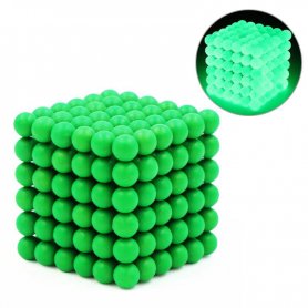 Boules magnétiques Neocube - 5 mm fluorescentes (brillantes dans le noir)