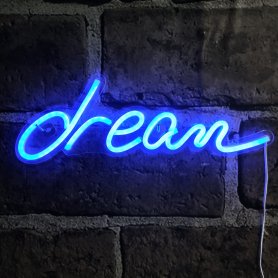 Neon táblák a szobához - DREAM Led logó