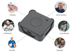 GPS ٹریکر - فعال سننے کے ساتھ 4G چھوٹے GPS لوکیٹر - Qbit M