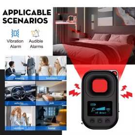 Detektor kamera (detektor inframerah lensa kamera tersembunyi) + WIFI RF + pemindai sinyal GPS