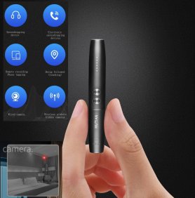 Laser Pen detector of hidden cameras + GSM and WiFi listening devices