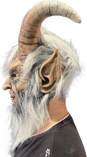 Demon (Szarvú ördög) arcmaszk - gyerekeknek és felnőtteknek Halloweenre vagy karneválra