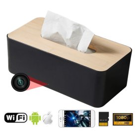Tissue holder spy camera + WiFi/P2P + FULL HD 1080P + motion detection