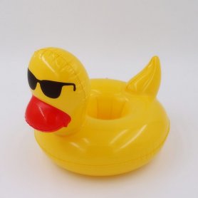 Mini pato hinchable - Portavasos flotante