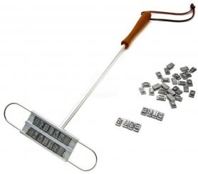 Meat stamper - BBQ stamper para sa steak na may 55 letra - Branding iron