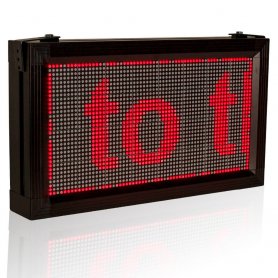 Panneau d'information LED 52 cm x 28 cm - rouge