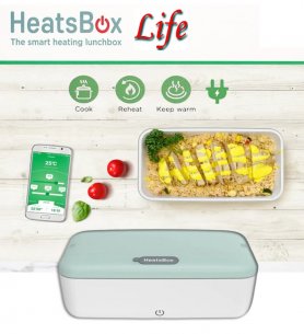 Kotak makan siang berpemanas - kotak termal listrik portabel (aplikasi seluler) - HeatsBox LIFE