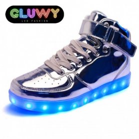Sneakers Lampu - Perak