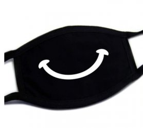 Beskyttende ansiktsmaske 100% bomull - mønster Smil