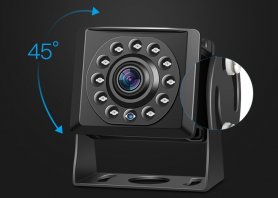 Mini-HD-Rückfahrkamera mit Nachtsicht 15 m - 11 IR-LED und IP68-Schutz