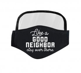 Rúško s ochranným štítom na oči - Good neighbor