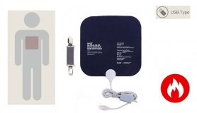 Електрична загреана подлога за облека 20x20cm за USB греење до 50°C - 100% велур