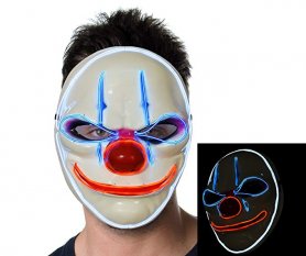 Clown mask with LED flashing