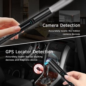 BUG-detektor - antispiondetektor (rf-signal) – bug sweeper + skjult enhet kameradetektor LED + GSM + WiFi