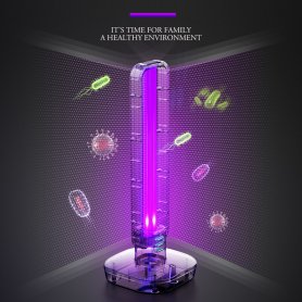 Bakteriedrepende lys 36W - UV-desinfiseringslampe 360 ° med ozonsterilisering