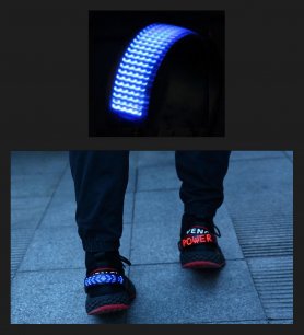 LED-Leuchtanzeige für Schuhstreifen – BLAU