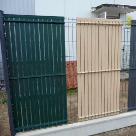 PVC fence slats for rigid panels - 3D vertical PLASTIC FILLING FOR MESH AND PANELS - GREEN