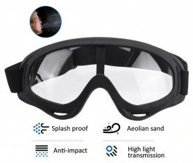 Transparante veiligheidsbril met ingebouwd schuim tegen virussen