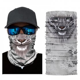 Selendang muka atau kepala pelbagai fungsi dengan motif haiwan - GEPARD