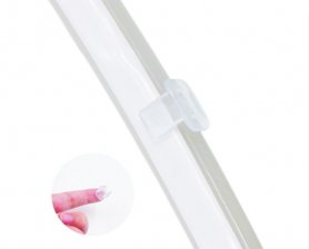 Mini plastikowy klips do lekkich taśm LED